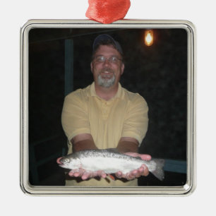 Chistmas Sammlungs-Forelle-Fischen addieren Ihr Ornament Aus Metall