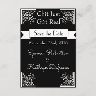 Chit Got einfach echte "Save the Date" Hochzeit Save The Date