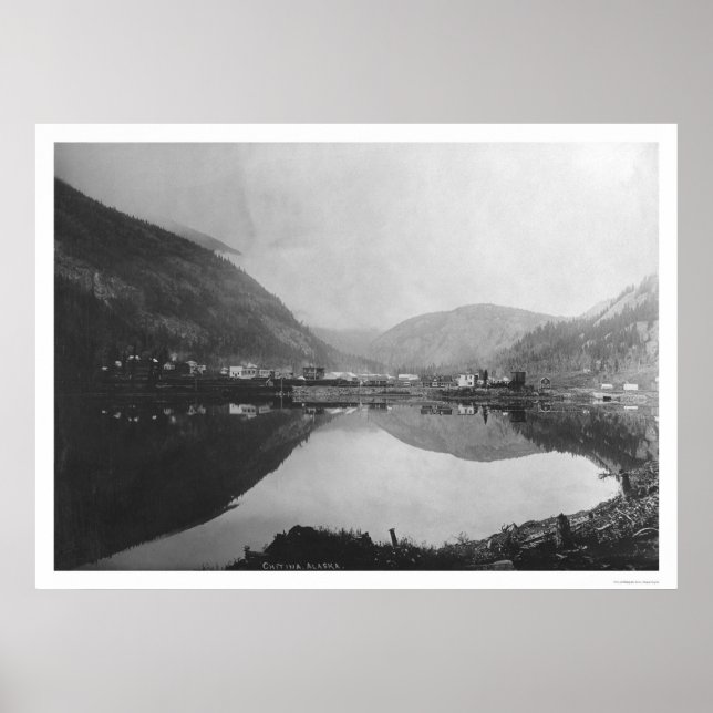 Chitina, Alaska Panoramic 1916 Poster (Vorne)