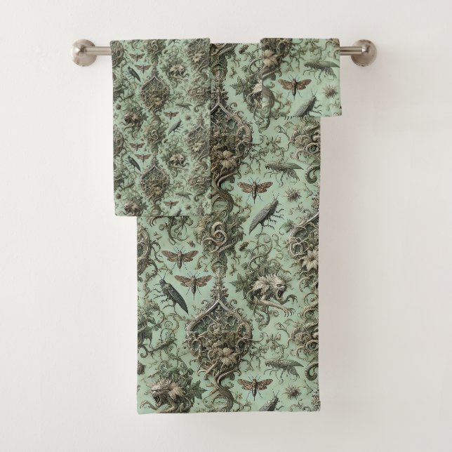 Chitinous Elegy - Gothic Viktorianisch Badhandtuch Set (Insitu)