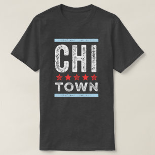 Chitown Chicago Stadt-Flagge T-Shirt