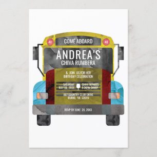 Chiva Rumbera Pachangera Party Bus Einladung