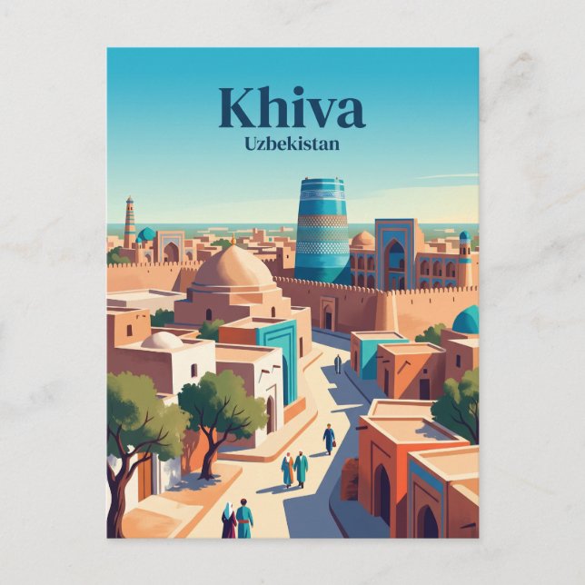 Chiva Usbekistan Postkarte (Vorderseite)