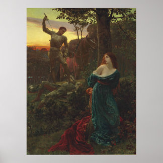 Chivalität von Frank Bernard Dicksee Poster