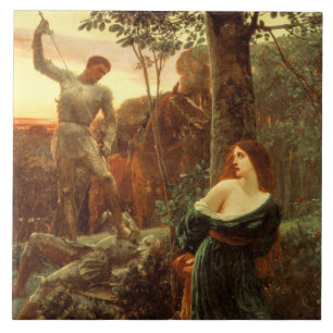 Chivalry (nach Frank Dicksee) Fliese