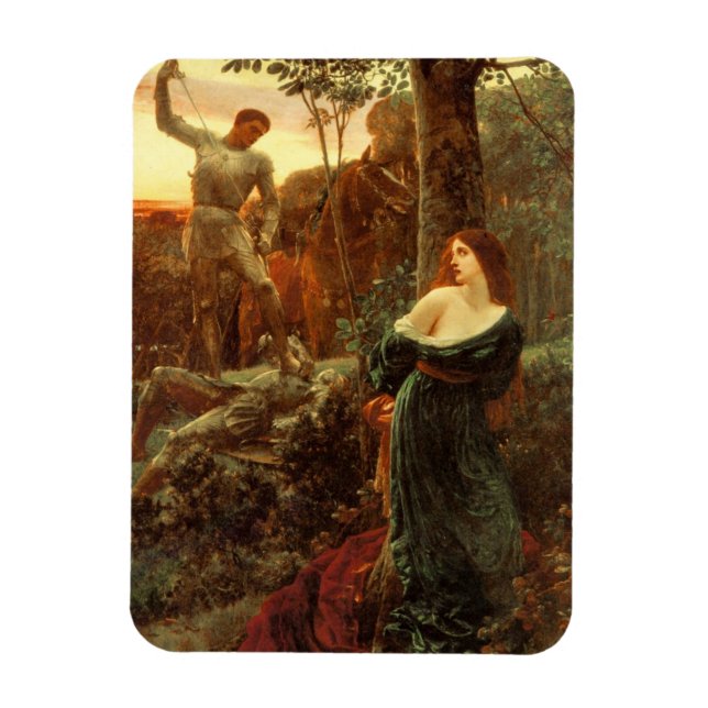 Chivalry (nach Frank Dicksee) Magnet (Vertikal)