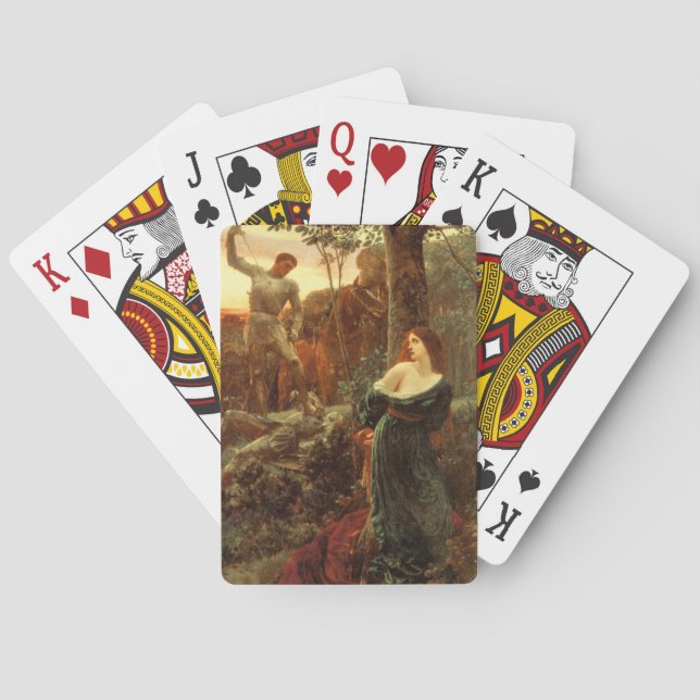 Chivalry (nach Frank Dicksee) Spielkarten (Rückseite)