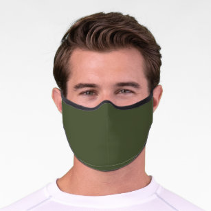 Chive Solid Color Premium Mund-Nasen-Maske