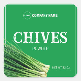 Chives Gewürzetikett, kundenspezifisch Aufkleber