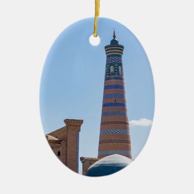 Chiwa, Usbekistan - Islam Khodja Minaret Keramik Ornament (Vorne)