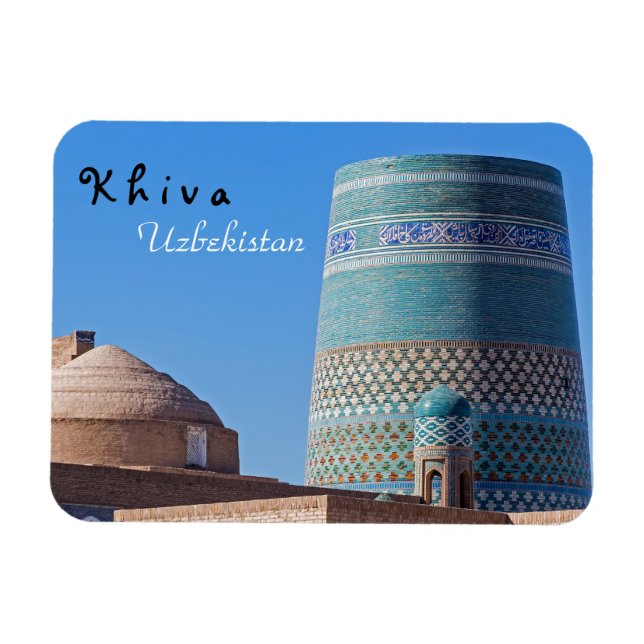Chiwa, Usbekistan - Islam Khodja Minaret Magnet (Horizontal)