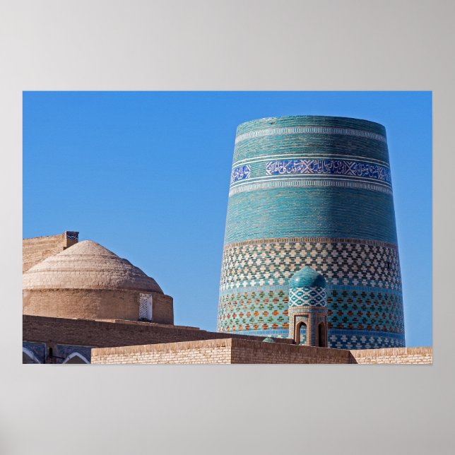 Chiwa, Usbekistan - Islam Khodja Minaret Poster (Vorne)