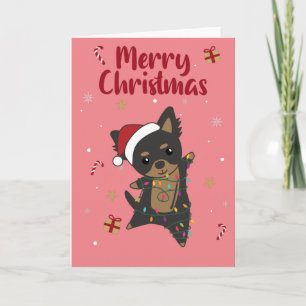 Chiwawa Christmas Dog Winter Animals Dogcard Karte