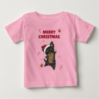 Chiwawa Christmas Dog Wintertiere Hunde Baby T-S