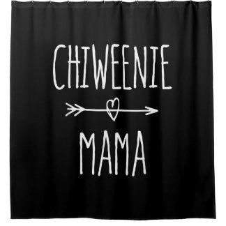 Chiweenie Mama chihuahua Mama-Geschenk Duschvorhang