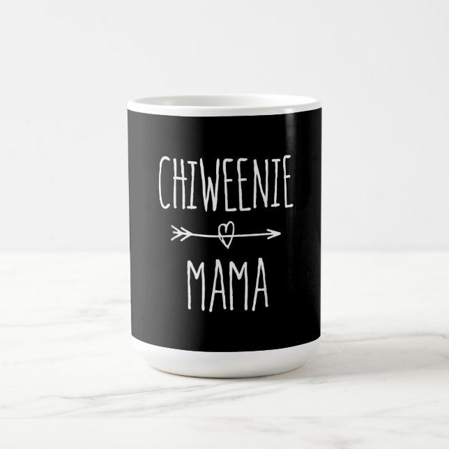 Chiweenie Mama chihuahua Mama-Geschenk Kaffeetasse (Mittel)