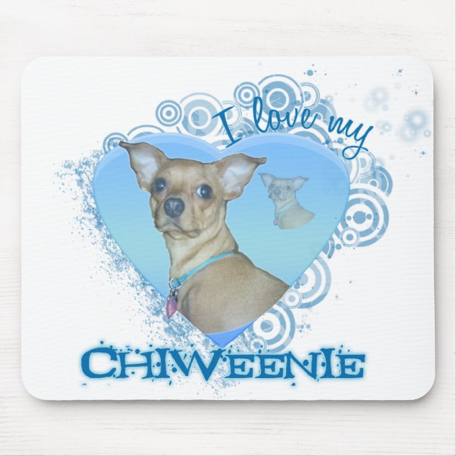 chiweenie Mausunterlage Mousepad (Vorne)