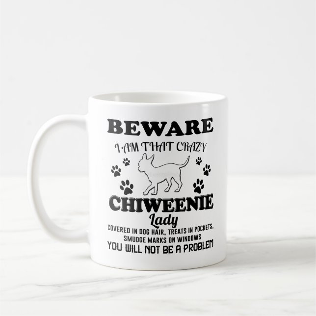 Chiweenie Tassen-Kaffeetasse-Geschenke für Kaffeetasse (Links)