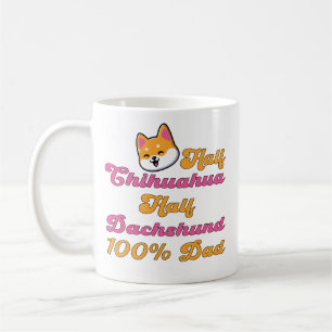 Chiweenie-Vater halb Chihuahua Dachshund Lustiges Kaffeetasse