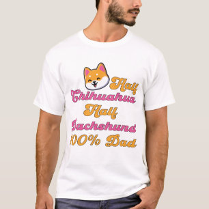Chiweenie-Vater halb Chihuahua Dachshund lustiges T-Shirt