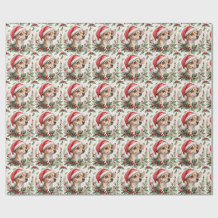 Chiweenie-Weihnachtspapier Geschenkpapier
