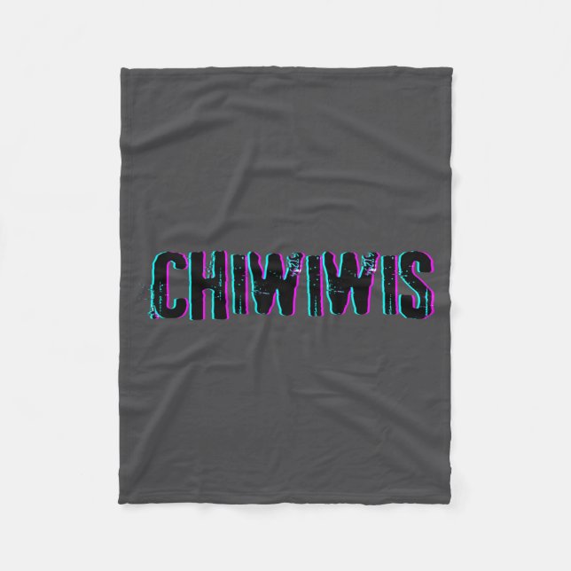 Chiwiwis - Funny Quote  Fleecedecke (Vorderseite)