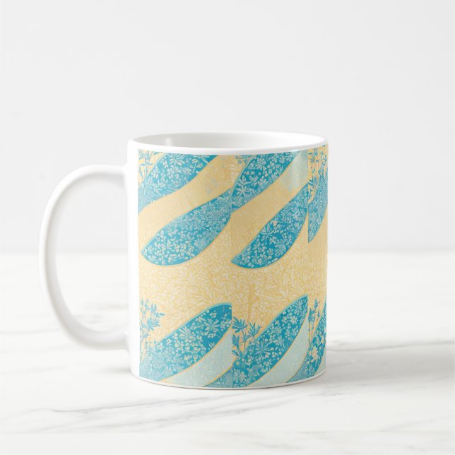 Chiyogami Collage - Floral Harmony Mug Kaffeetasse (Links)