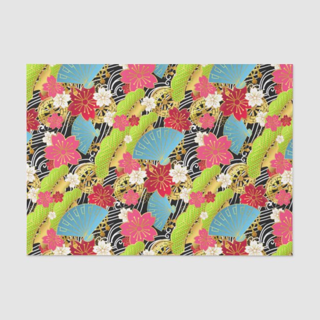 Chiyogami-Papierpapier Seidenpapier (Vorderseite)