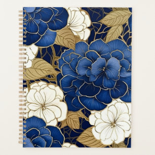 Chiyogami-Planer für Blau und Weiß Planer