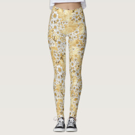 Chiyogami Plum Blossom Blumenmuster Leggings