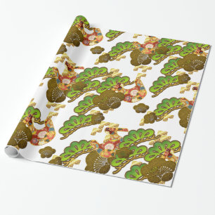 Chiyogami-Washi redete Packpapier an