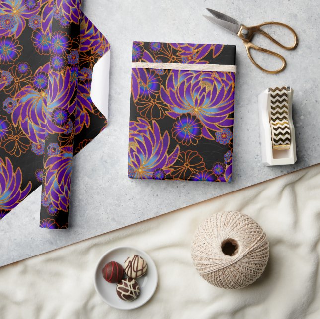 Chiyogami Yuzen Washi Stil Muster Wrapping Paper Geschenkpapier (Kunsthandwerk)