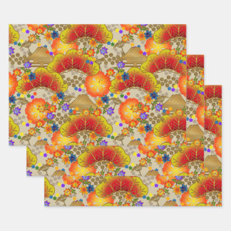 Chiyogami Yuzen Washi Stil Muster Wrapping Paper Geschenkpapier Set