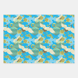 Chiyogami Yuzen Washi Style Muster Geschenkpapier Set