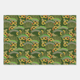 Chiyogami Yuzen Washi Style Muster Geschenkpapier Set