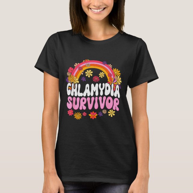 Chlamydia-Überlebender Lustige Grafik  T-Shirt (Vorderseite)