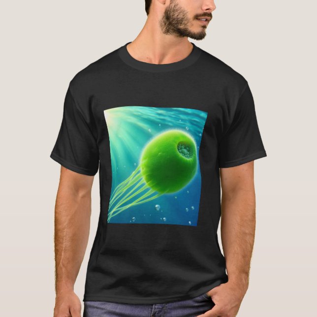 Chlamydomonas Grünalgen T-Shirt (Vorderseite)