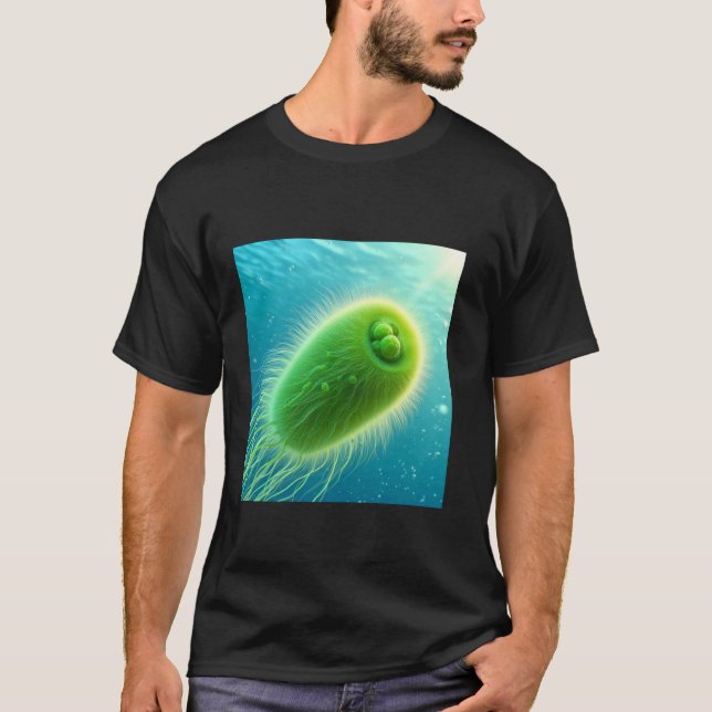 Chlamydomonas Grünalgen T-Shirt (Vorderseite)