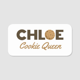 Chloe cookie Queen Namensschild