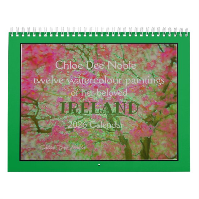 Chloe Dee Noble malt IRLAND mit Kalender 2026 (Titelbild)