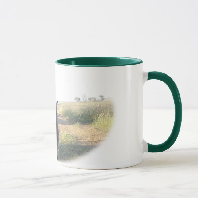 Chloe der Känguru und das Sam der Schäferhund Tasse (Rechts)