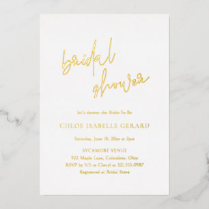 Chloe Elegant Brautparty Folieneinladung