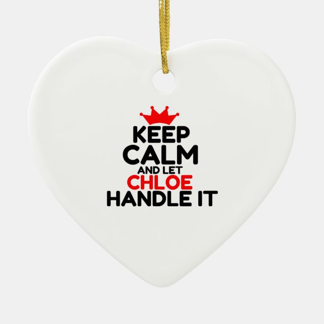 CHLOE HANDLE IT KERAMIK ORNAMENT (Vorne)