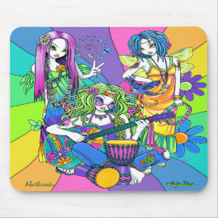 "Chloe, Melodie, Harmonie-" Blumen-Fee Mousepad