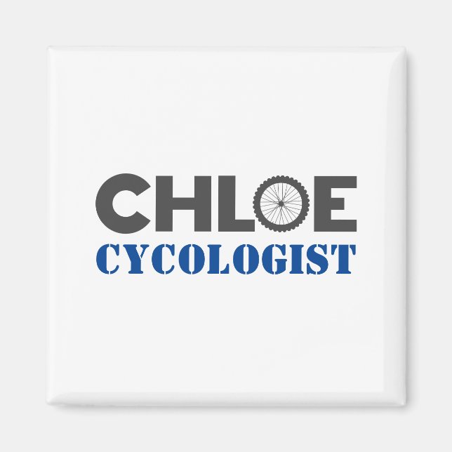 Chloe Mountain Biker Magnet (Vorne)