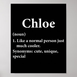 Chloe Namensdefinition Lustig D  Poster