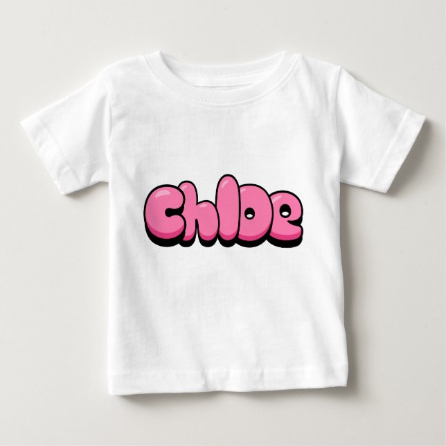 Chloe Pink Baby T - Shirt (Vorderseite)