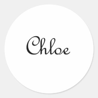 Chloe Runder Aufkleber