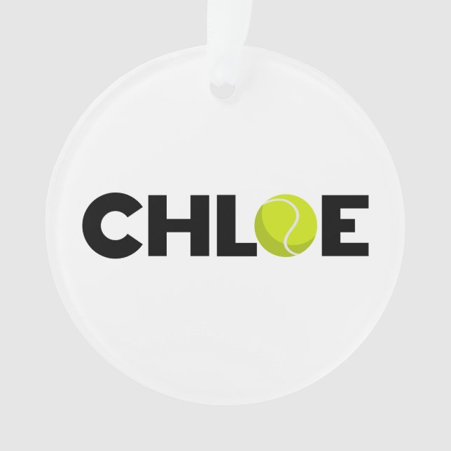 Chloe Tennis Ornament (Vorderseite)
