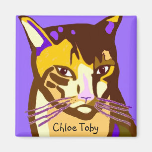 Chloe Toby Quadrat-Magnet Magnet